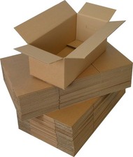 100 x Single Wall Shipping Cardboard Boxes 8x6x4"