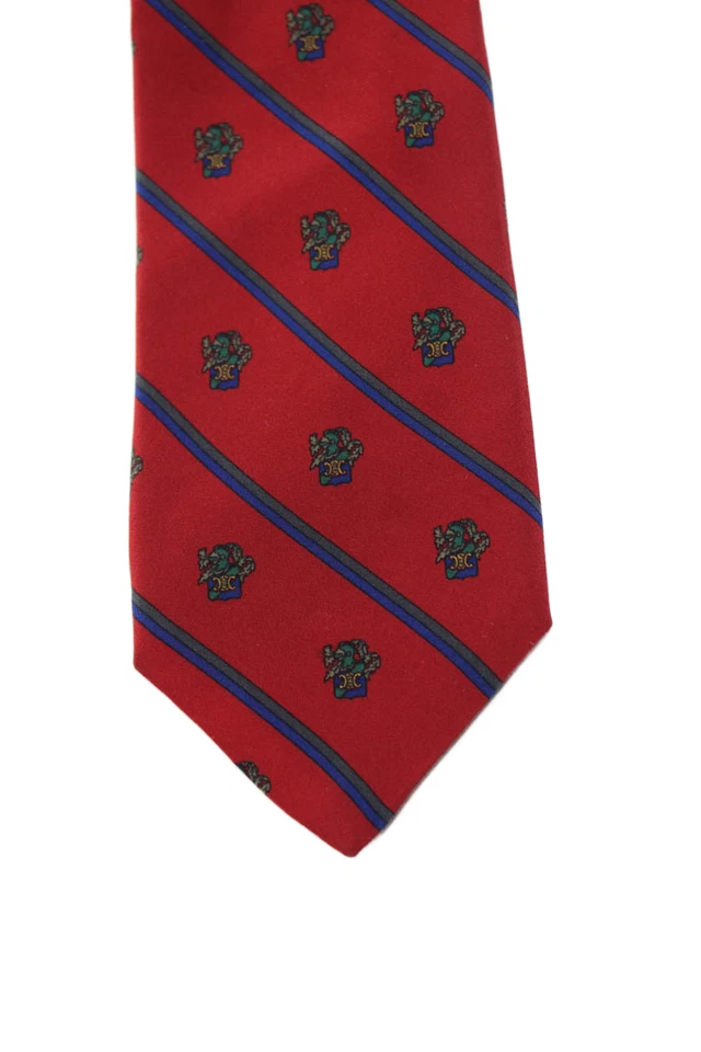 Corbata de cuello Celine clásica de seda con estampado geométrico a rayas talla única para hombre Foto 2 de 4