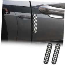 Union Jack Silicone Car Side Door Edge Guards Protector Black 2PCS Check