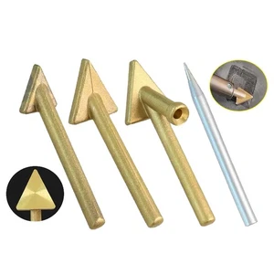 4x Plastique automatique PP Conseils de soudage Sidérurgie de fer Smooth Triangular Head Kit de soudage
