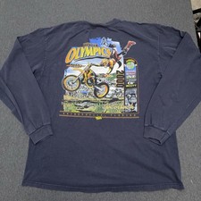 Winter Olympics Sweatshirt Men 2XL VTG Pro Circuit Travis Pastrana Motorcross