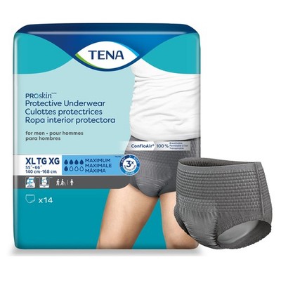 TENA Disposable Underwear Male X-Large Maximum 56 Ct