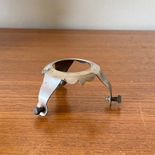 Ancien support d'abat-jour tulipe globe griffe laiton chromé à 3 vis LAMP-7550