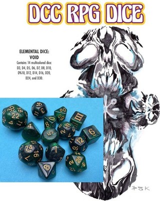 Bücher UK/US Dcc Rpg Dice - Elemental Dice Void