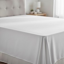 100 Organic Cotton King Flat Sheet - Soft, Breathable OEKO-TEX Certified 1...