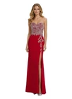 Long Slit Prom  Wedding Bridesmaid Dress In Stock Size 6-14 Brand New