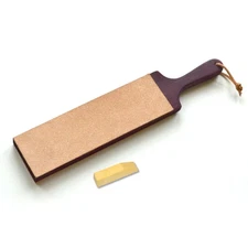Wood Carving Tools | Dual-Sided Paddle Strop | Smooth and Rough Leather Sides...