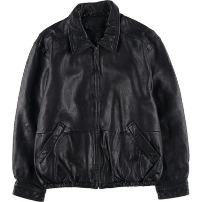 American Classics Leather Swing Top Jacket L Black Vintage Men's Used