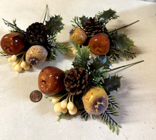 Plastic Holiday Fruit Picks - Hong Kong - Set of 3