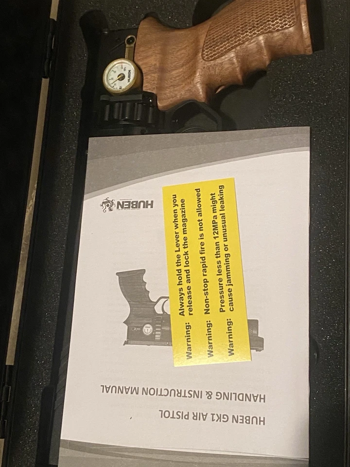 Pistola de aire comprimido Huben GK1 .25 Cal V3+ (totalmente nueva) Foto 4 de 4