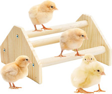 Chicken Perch Strong Pine Wooden Chick Jungle Gym Roosting Bar, New-gen Durab...