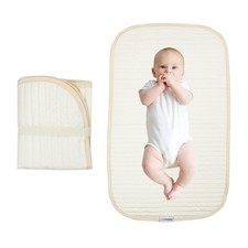 Portable Diaper Changing Pad-Quilted Thicker Waterproof Changing Pad-Change P...