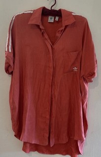 RARA camicia raso donna taglia M Adidas Originals abito colletto mango