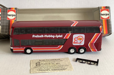  Herpa HO/1:87 BUS Setra S 228 DT ''Freizeit Hobby Spiel'' (GY507-4R23/2)