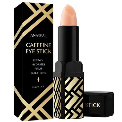 ANAREAL Caffeine Under Eye Balm Stick (1 Pack) 0.12 Ounce (Pack of 1), Black 