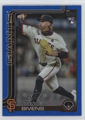 2025 Topps Series 2 Blue Rainbow Foilboard 20/150 Spencer Bivens Rookie RC 14md