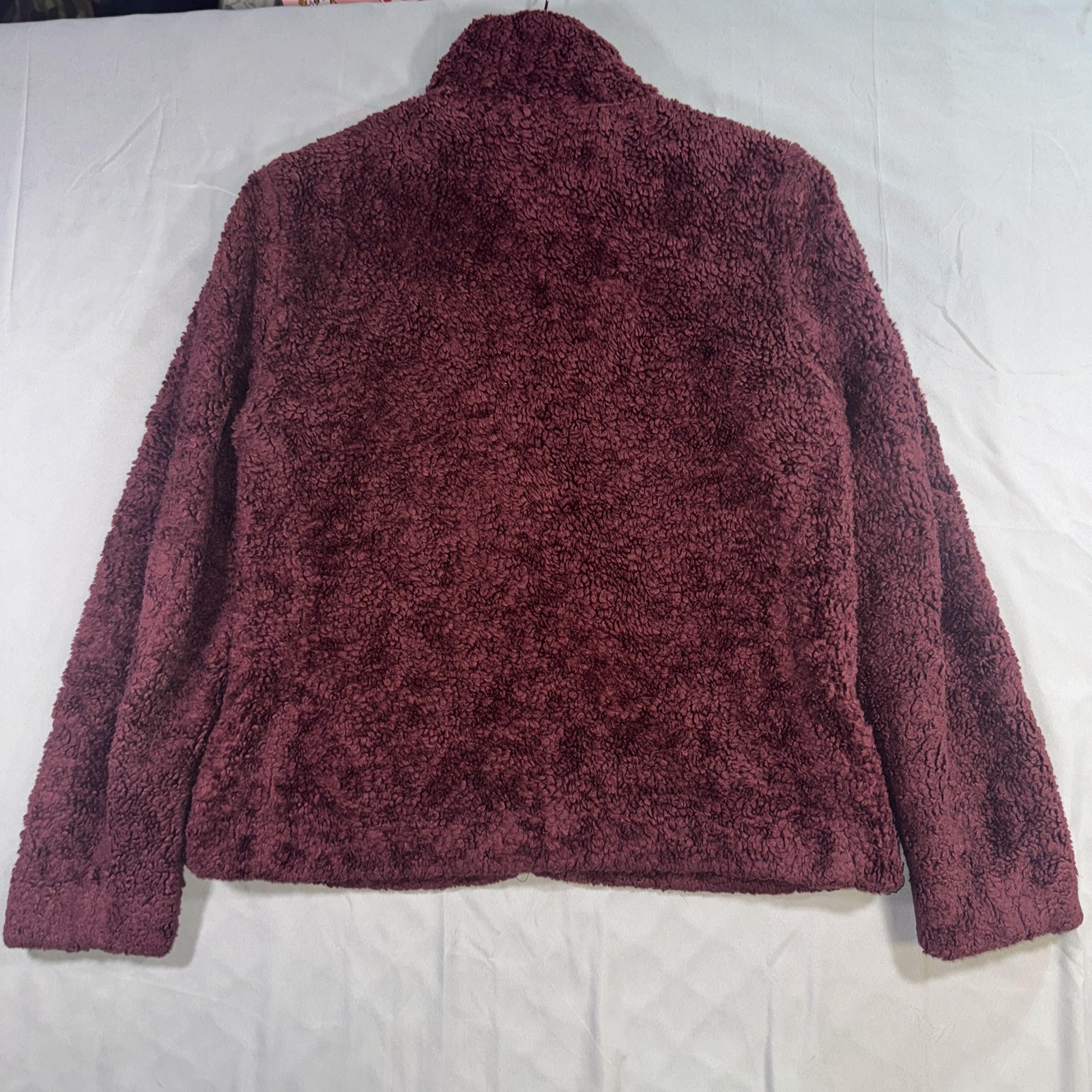 Pendleton Jacket Mens Medium Burgundy Sherpa Flee… - image 2