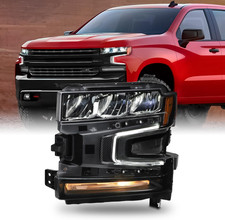 - for 2019-2021 Chevy Silverado 1500 Headlight LED DRL W/Halogen Signal OE Sty