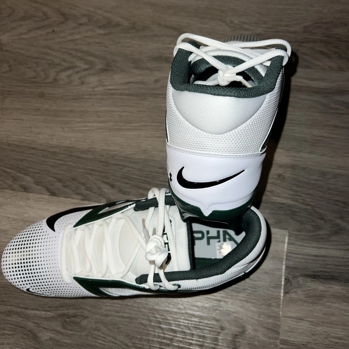 Nike Alpha Menace 4 Pro White/Green FZ7702-106 Men’s Size 11.5. Nike Alpha Menace 4 Pro White/Green | Mercari main image 3