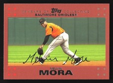 Melvin Mora Baltimore Orioles 2007 Topps Copper #181 SN /56