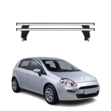 Menabo Dachträger Grundtäger für Fiat Punto Evo 2009-2012 3tür 50kg Alu Grau 2x