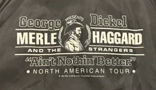 VTG 1987 George Dickel Merle Haggard Tour Jacket Large Black Auburn USA