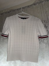Tommy Hilfiger Cream Cable Knit Sweater - Size M - 100 Cotton NWT