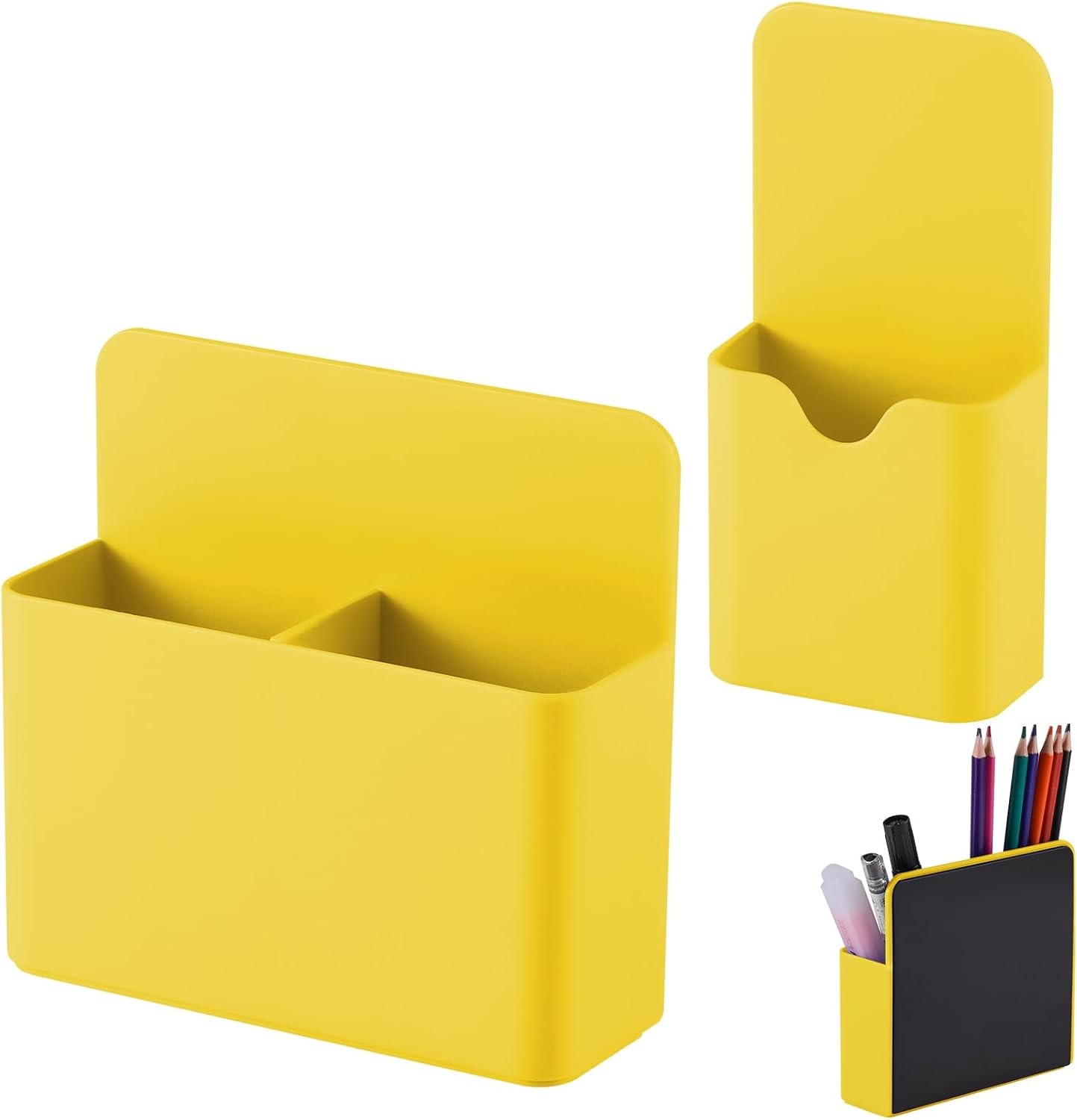 Magnetic Pen Holder,2 Pack Dry Erase Marker Holder with Yell