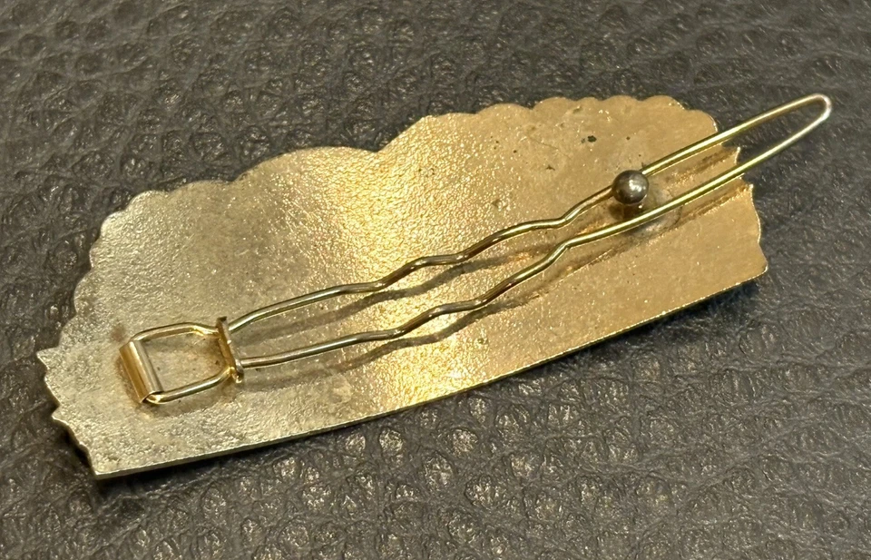 "Accesorio de pasador de pelo cloisonné vintage unicornio esmalte colorido 2,25""" Foto 4 de 4