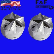 2024-2026 Harley Davidson Chrome Star Axle Covers *Made in the USA*