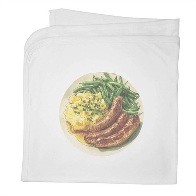 Babydecke ''Wurst mit Kartoffelpüree & grünen Bohnen'' (BY00049414)
