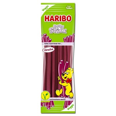 (8,15 /1kg) Haribo Balla Stixx Kirsch, Fruchtgummi, 200g Beutel