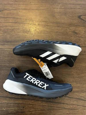 Adidas Terrex Agravic 3 Trail Running Shoes Black White Men s Size 10 NWT