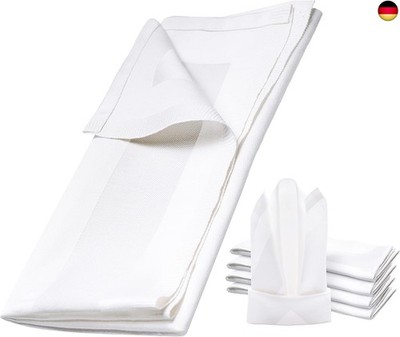 DecoHomeTextil Heimtextilmanufaktur Damast Servietten aus 100% Baumwolle Gastro