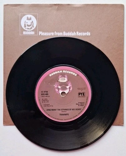 Trammps"Zing Went the Strings of My Heart"1974 Buddah Original UK 7"Single 🇬🇧