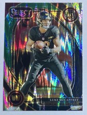 2024 Panini Select Commanders Luke McCaffrey Black Green Shock Prizm Rookie #279