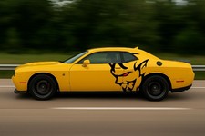 For 2013 - 2023 Dodge Challenger Demon Head Side Design Includes Both Sides