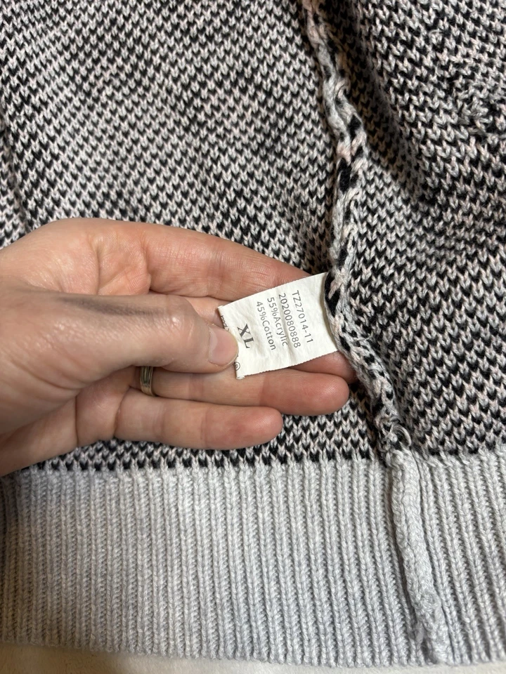 Cárdigan Gris Rosa Estampado Guepardo Niñas Talla XL Foto 2 de 2