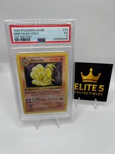PSA 5 - 1st Edition Ninetales Shadowless Holo Base Set 12/102 WOTC Pokémon TCG