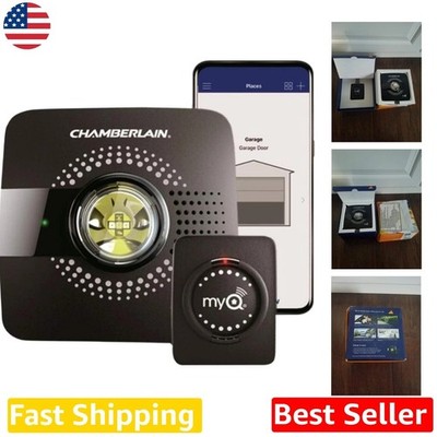 Smart Garage Hub Wi-Fi Control Universal Smartphone Access Black