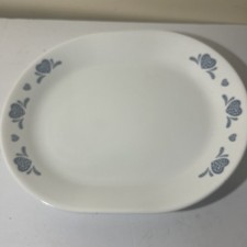 Corelle Blue Sponge Heart Serving Platter Mad...