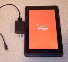 Verizon Ellipsis 7 QMV78 7" 8GB Android Tablet - Black - Tested w/ cord + brick