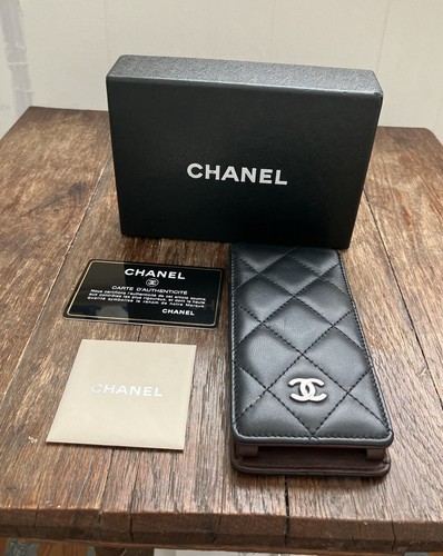 Authentic Chanel Phone/cardholder In Black Lambskin - Picture 7 of 7
