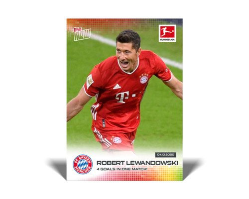 Robert Lewandowski #23 2020 Topps Now Bundesliga card