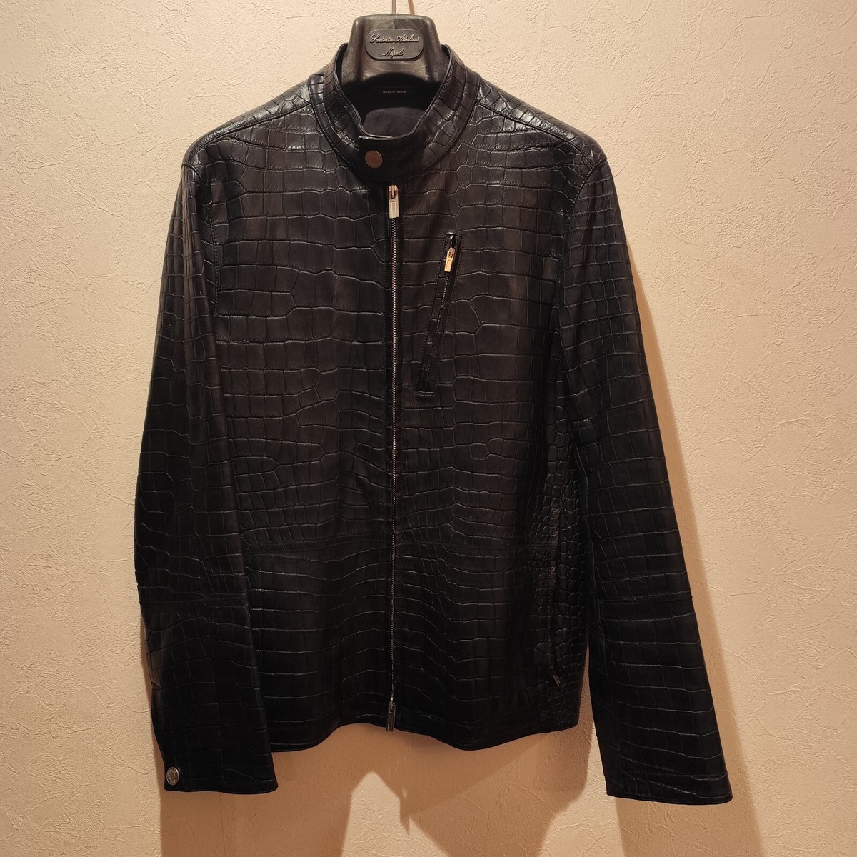 カ*ん様 HERMES crocodile leather jacket Crocodile Leather Jacket For Men | Men's Leather Biker