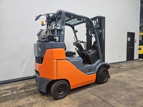 2019 TOYOTA 8FGC35U-BCS 8000LB 2 STAGE CUSHION LPG FORKLIFT STK 14741 - Picture 3 of 11