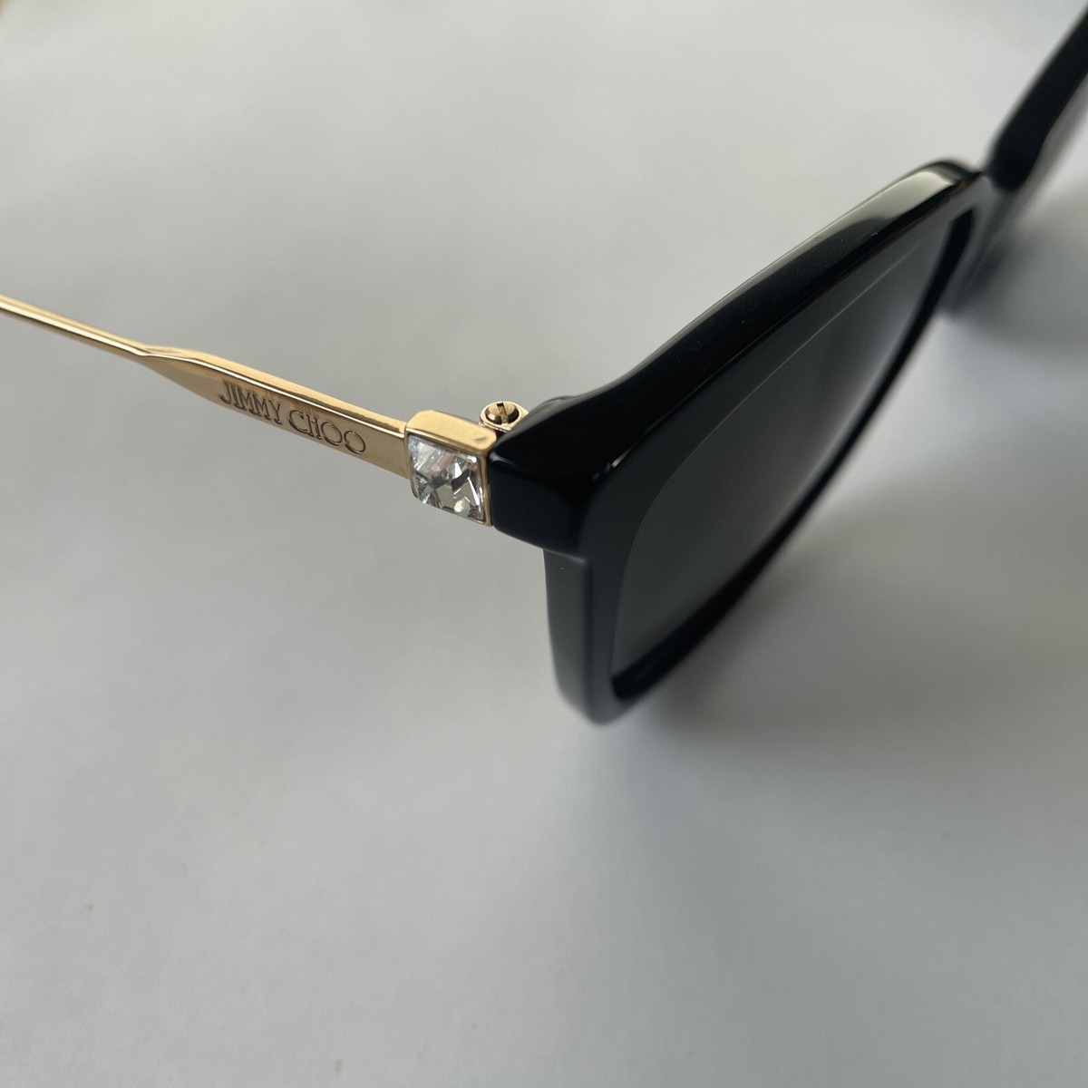 Jimmy Choo Women's Sunglasses Grey Lenses Black Butterfly Frame