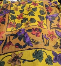 Vintage Echo Fruit And Flowers Large Scarf