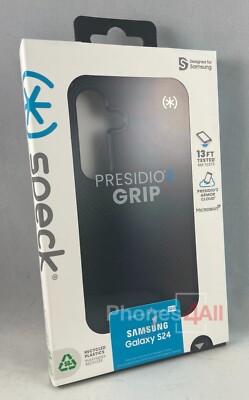 Speck Presidio2 Grip Case for Samsung Galaxy s24- Black (NEW)