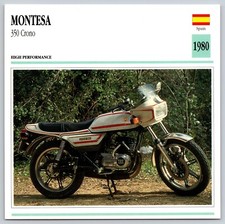 Scheda Moto MONTESA 350 Crono 1980 Spagna Edito Service Atlas
